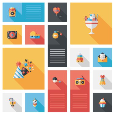 iyi ki doğdun düz UI arka plan, eps10