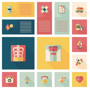 tıbbi düz UI arka plan, eps10