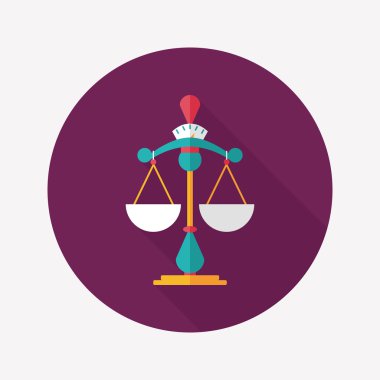 uzun gölge ile denge düz simgesi