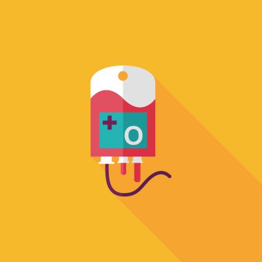 uzun gölgeler ile IV çanta düz stil simgesi