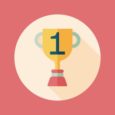 Uzun Gölge, eps10 ile kupa bardak düz simgesi