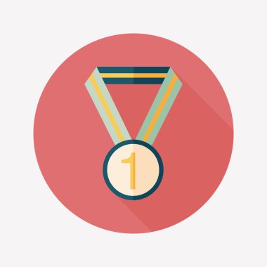 Uzun Gölge, eps10 ile düz simgesi Madalyası