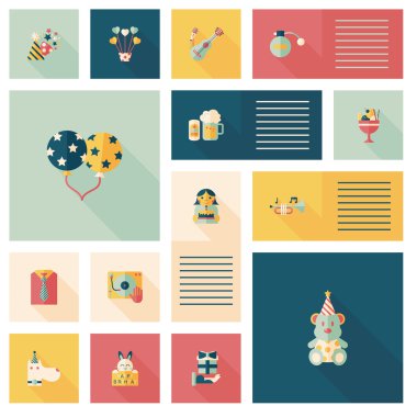 iyi ki doğdun düz UI arka plan, eps10