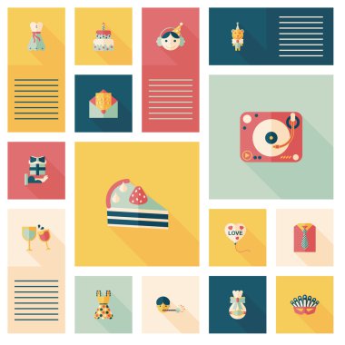 iyi ki doğdun düz UI arka plan, eps10