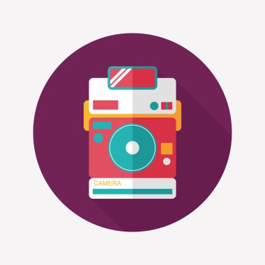 Uzun Gölge, eps10 ile kamera düz simgesi