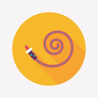 Uzun Gölge, eps10 ile parti boynuz düz simgesi