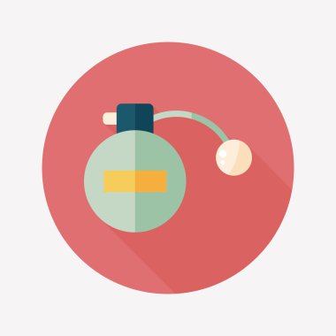 Uzun Gölge, eps10 parfüm düz simgesi