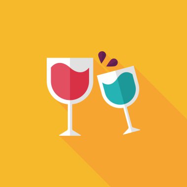 Uzun Gölge, eps10 ile martini cam alkış düz simgesi