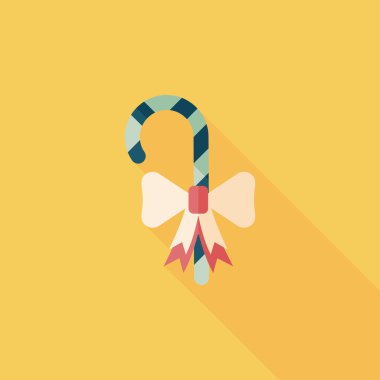 Uzun Gölge, eps10 ile Noel candy düz simgesi