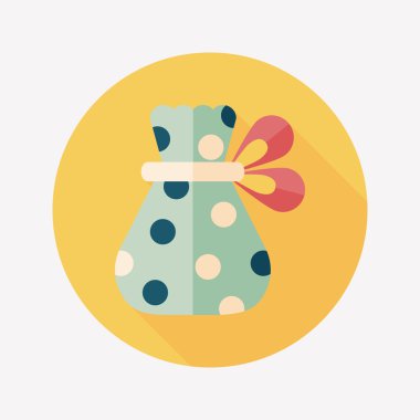 Uzun Gölge, eps10 hediye düz simgesi