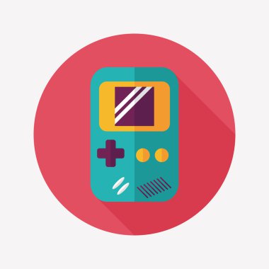 Uzun Gölge, eps 10 el oyun düz simgesi