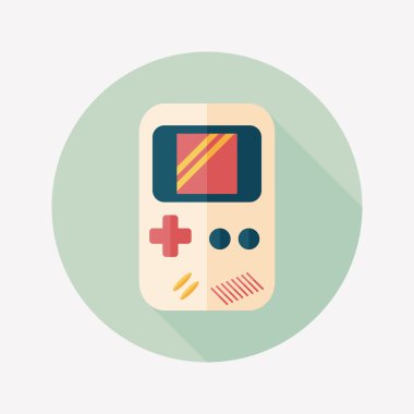 Uzun Gölge, eps 10 el oyun düz simgesi