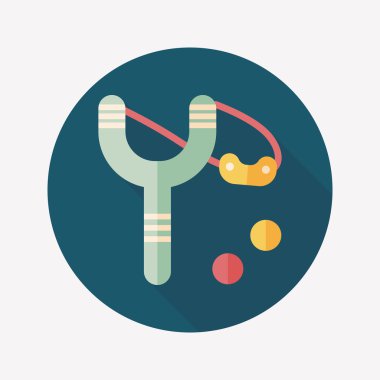 Uzun Gölge, eps10 sapan düz simgesi