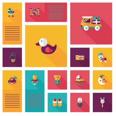 Bebek düz UI bakcground set