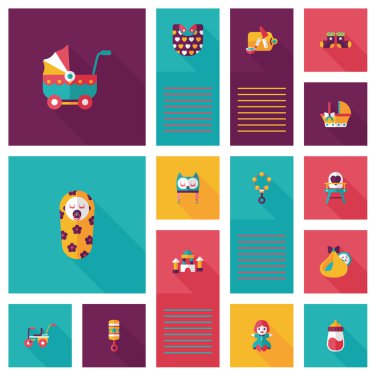 Bebek düz UI bakcground set