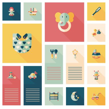 Bebek düz UI bakcground set