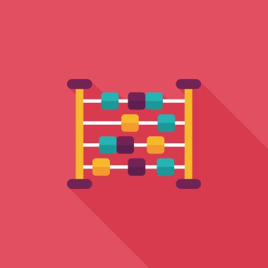 abaküs hesaplama uzun gölge düz simgesiyle