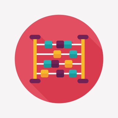 abaküs hesaplama uzun gölge düz simgesiyle