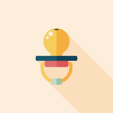 Uzun Gölge, eps 10 bebeğin kukla düz simgesiyle