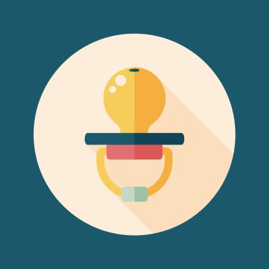 Uzun Gölge, eps 10 bebeğin kukla düz simgesiyle