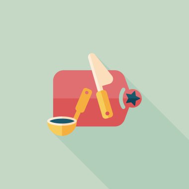 Uzun Gölge, eps10 ile kesme oyuncak düz simgesi