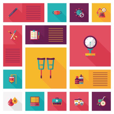 tıbbi düz UI arka plan, eps10