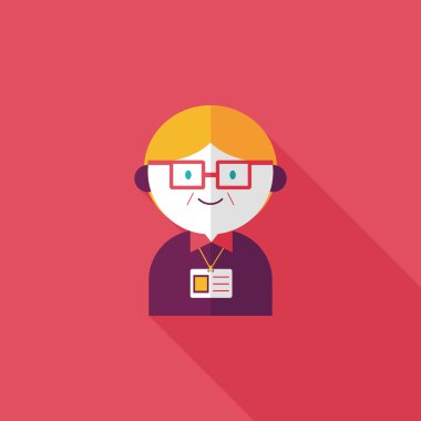 Uzun Gölge, eps10 ile işadamı düz simgesi