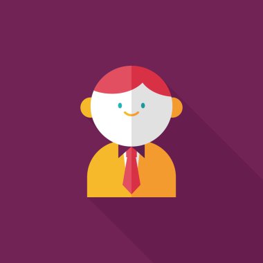 Uzun Gölge, eps10 ile işadamı düz simgesi