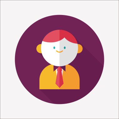 Uzun Gölge, eps10 ile işadamı düz simgesi