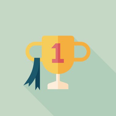 Uzun Gölge, eps10 ile kupa bardak düz simgesi