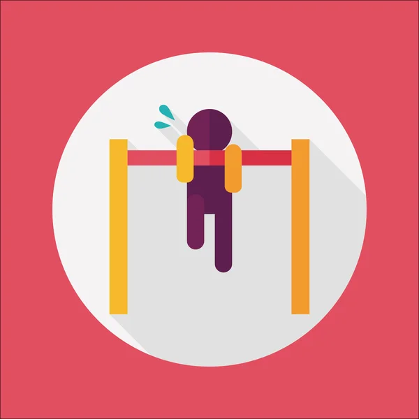 Pull-up flat icon with long shadow,eps10 — Stock Illustration Pull-up flat icon with long shadow,eps10 Vector Graphics