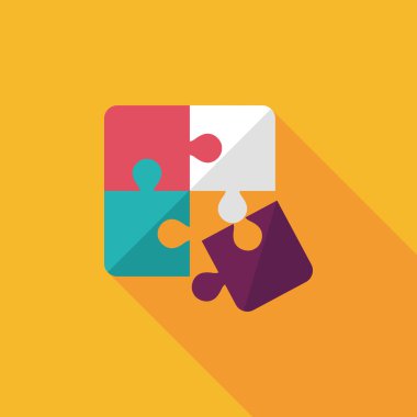 Uzun Gölge, eps 10 düz simgesi bulmaca