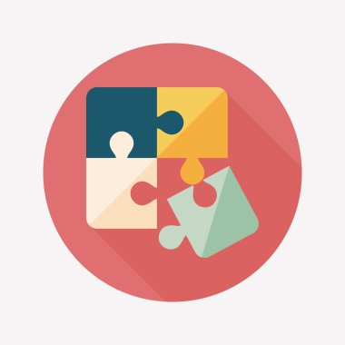 Uzun Gölge, eps 10 düz simgesi bulmaca