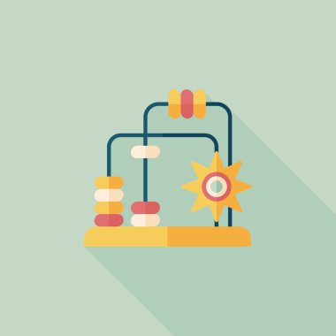 eğitici oyuncak uzun gölge, eps10 düz simgesi