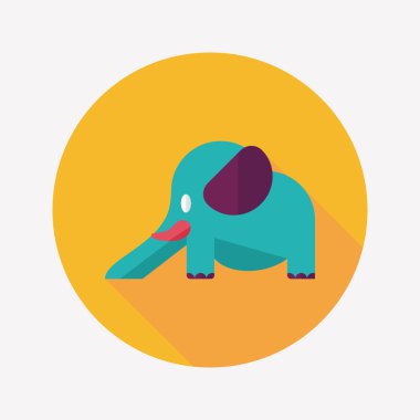 fil slayt düz simgesi ile uzun gölge, eps10