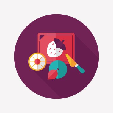 Uzun Gölge, eps10 ile kesme oyuncak düz simgesi