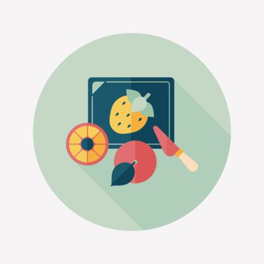 Uzun Gölge, eps10 ile kesme oyuncak düz simgesi