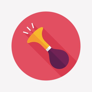 Uzun Gölge, eps10 ile parti boynuz düz simgesi