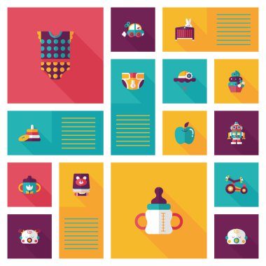 Bebek düz UI bakcground set