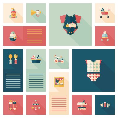 Bebek düz UI bakcground set