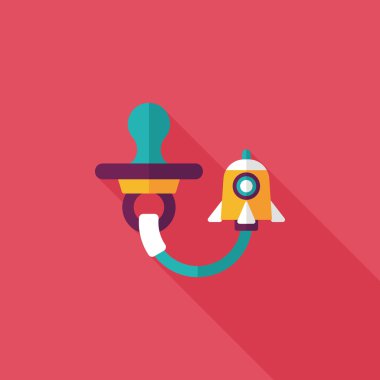 Uzun Gölge, eps 10 bebeğin kukla düz simgesiyle