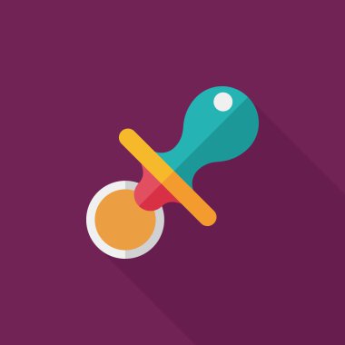 Uzun Gölge, eps 10 bebeğin kukla düz simgesiyle