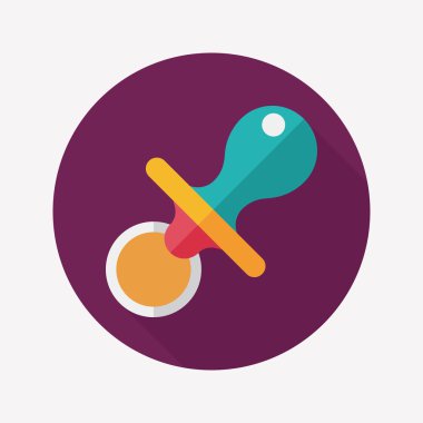 Uzun Gölge, eps 10 bebeğin kukla düz simgesiyle