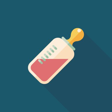 Uzun Gölge, eps 10 bebeğin kukla düz simgesiyle