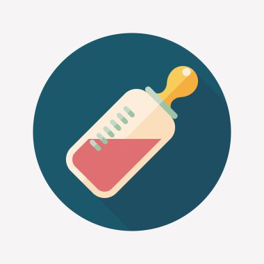 Uzun Gölge, eps 10 bebeğin kukla düz simgesiyle