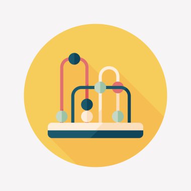 eğitici oyuncak uzun gölge, eps10 düz simgesi