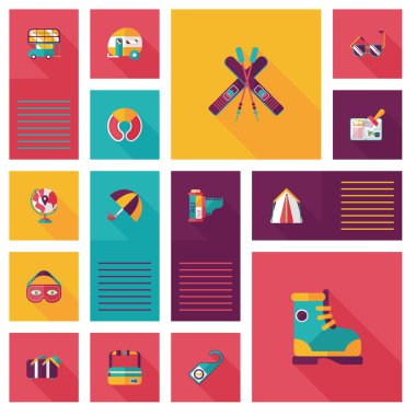 düz UI arka plan, eps10 seyahat