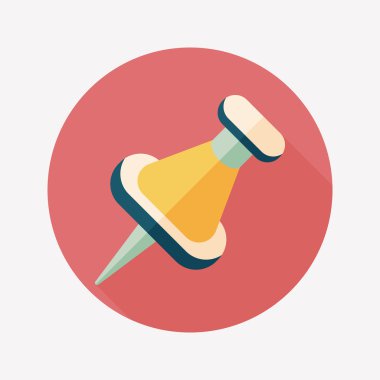 Uzun Gölge, eps10 ile itme PIN düz simgesi