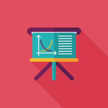 Uzun Gölge, eps10 tahta düz simgesi