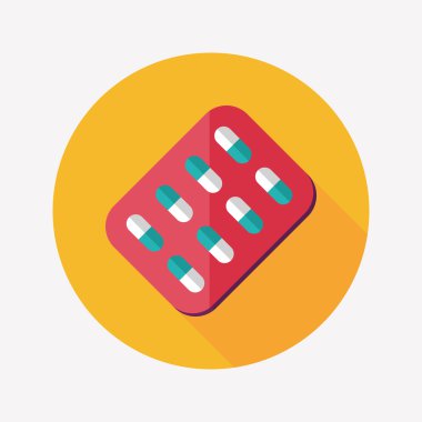 Uzun gölgeli yassı haplar